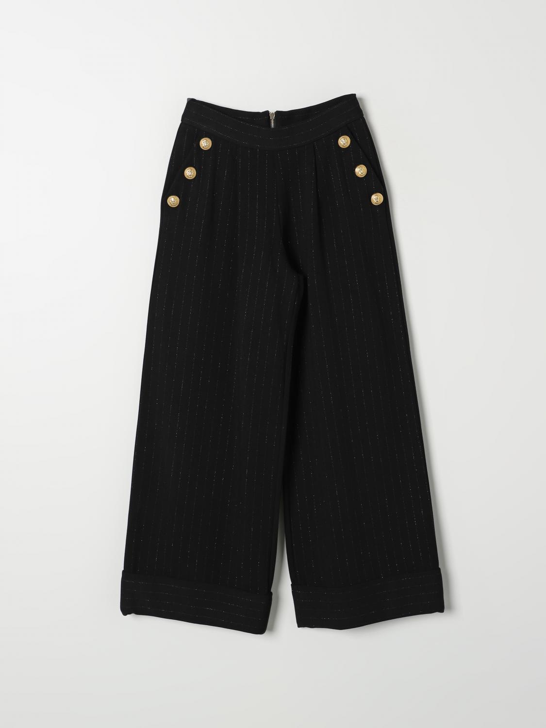 BALMAIN PANTS BALMAIN KIDS COLOR BLACK 413378002