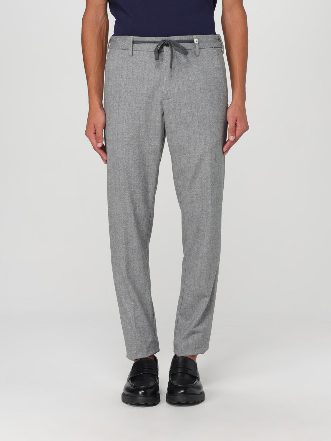 Shop Myths Pants  Men Color Grey In Grau