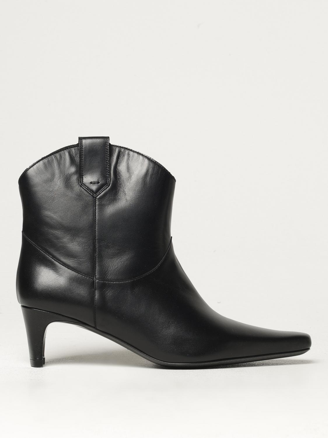 STAUD FLAT ANKLE BOOTS STAUD WOMAN COLOR BLACK 413443002