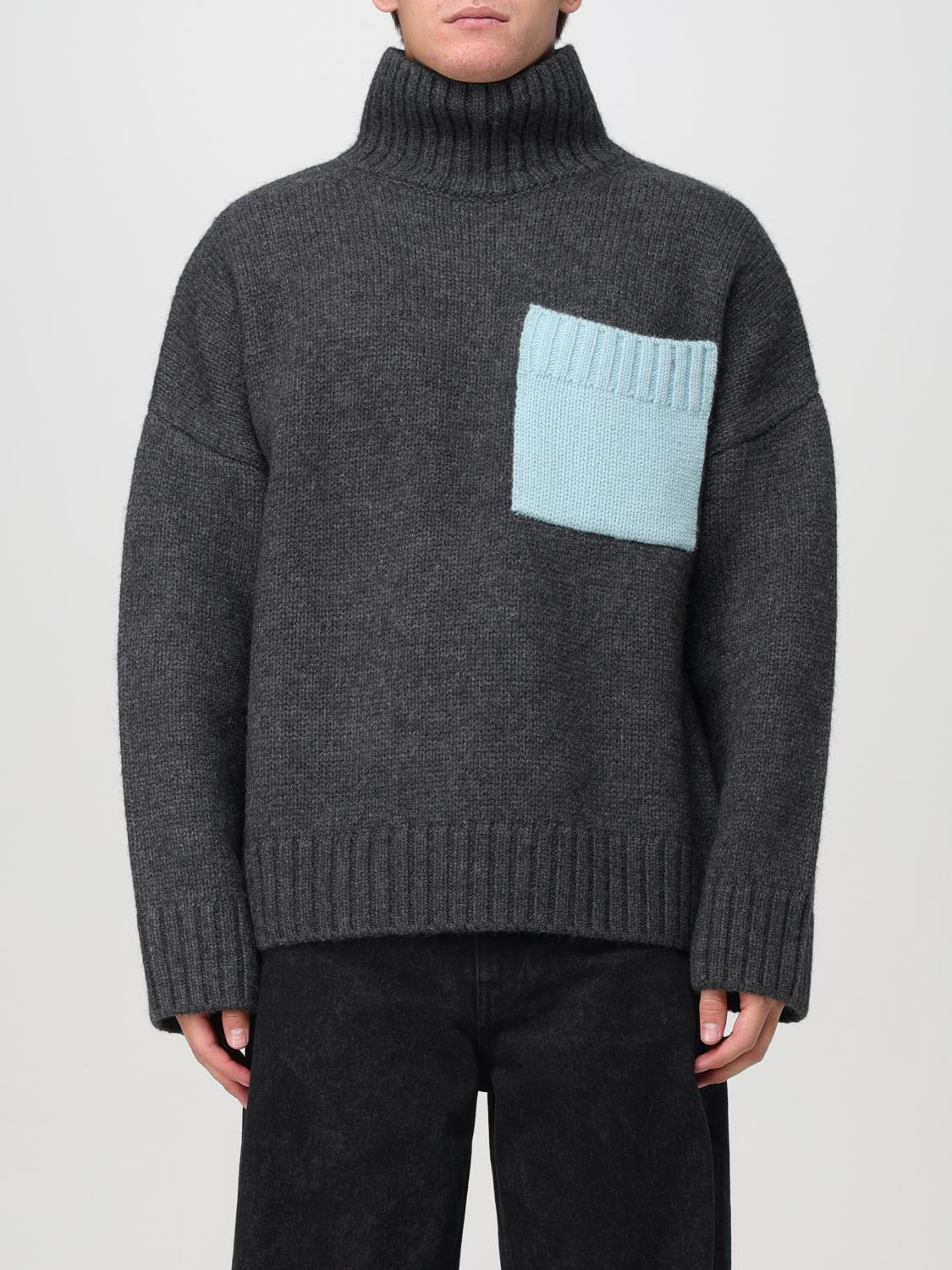 Shop Jw Anderson Sweater  Men Color Grey In Grau