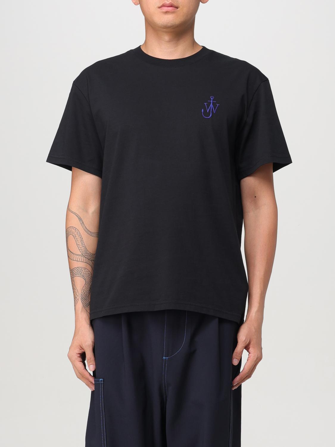 Shop Jw Anderson T-shirt  Men Color Black In Schwarz