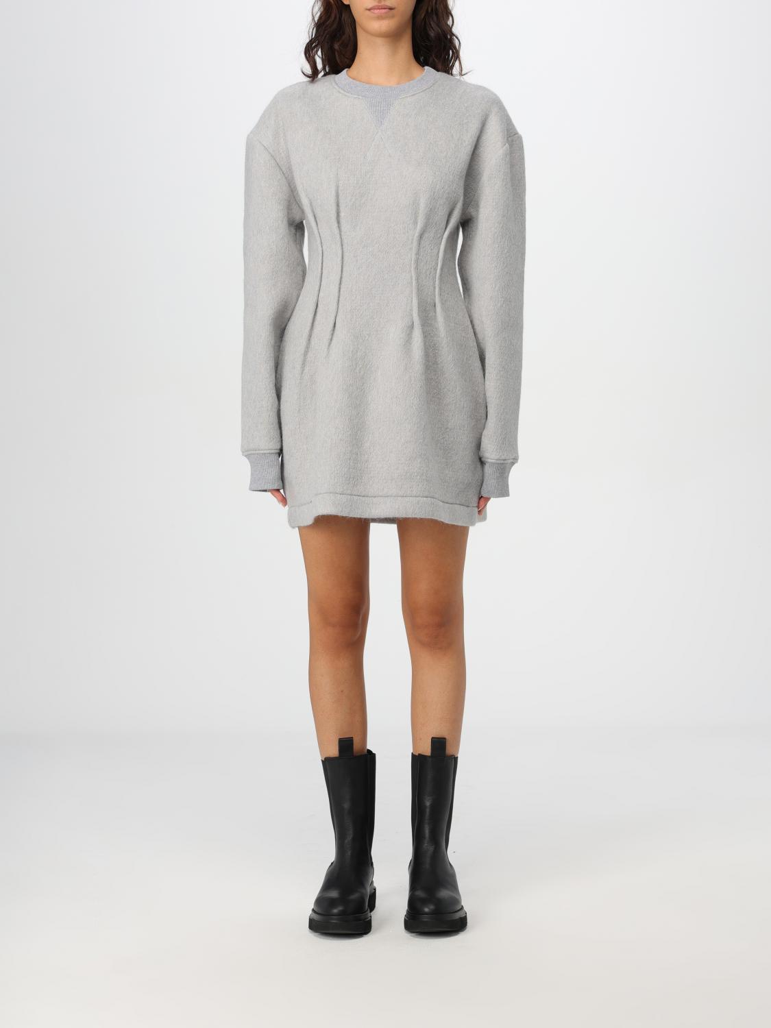 Shop Jw Anderson Dress  Woman Color Grey In Grau