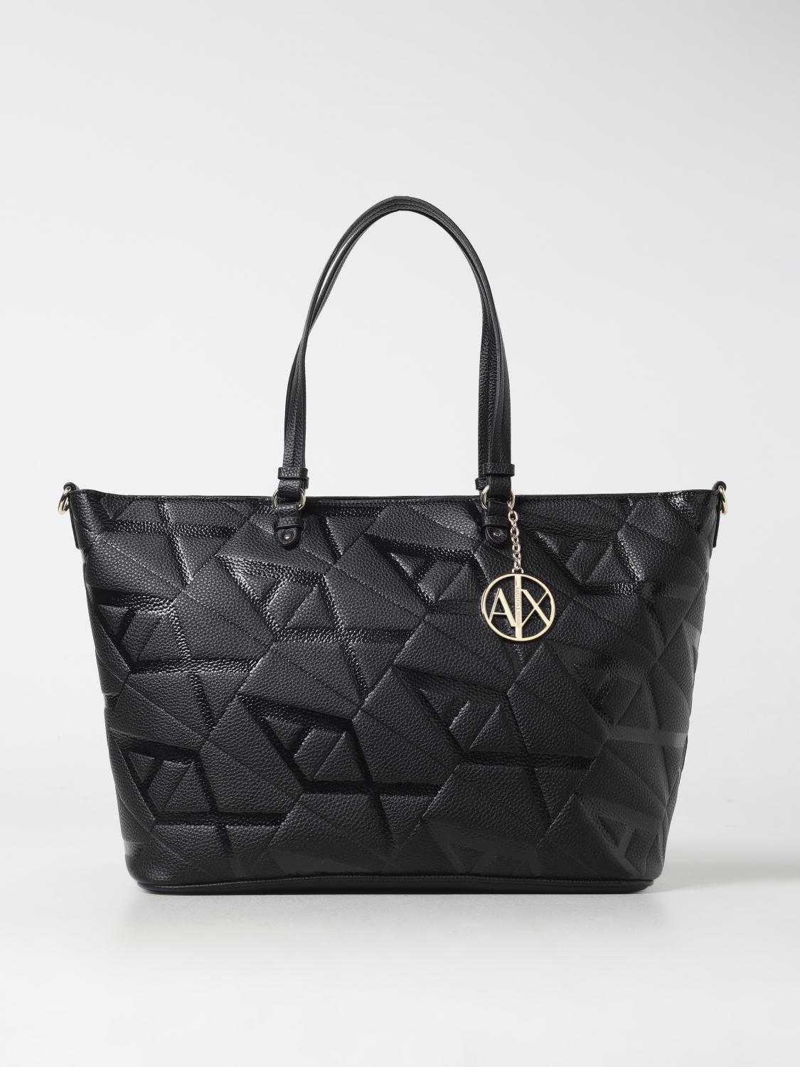 Shop Armani Exchange Shoulder Bag  Woman Color Black