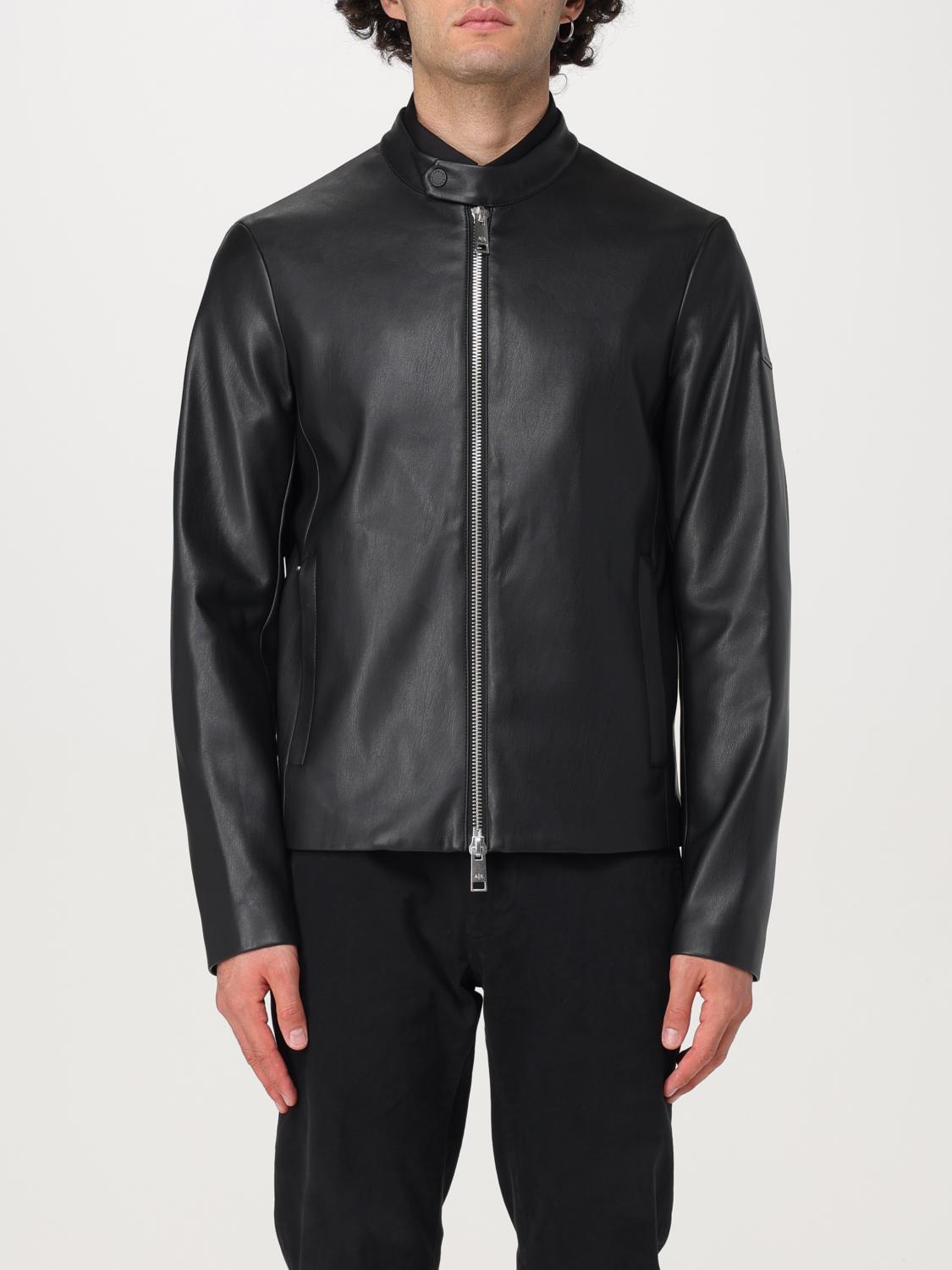 Shop Armani Exchange Jacket  Men Color Black