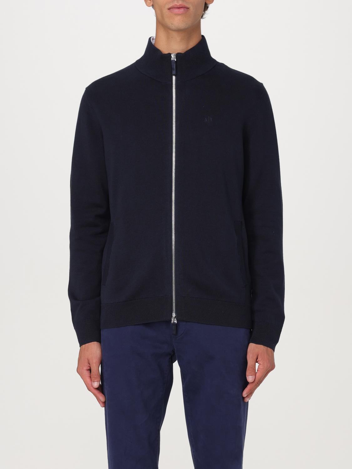 ARMANI EXCHANGE CARDIGAN ARMANI EXCHANGE MEN COLOR NAVY 413638045