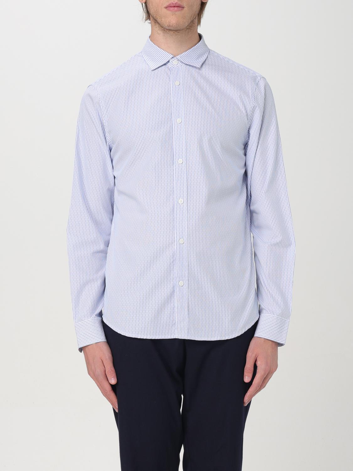 Armani Exchange Shirt Men Color Gnawed Blue In Hellblau