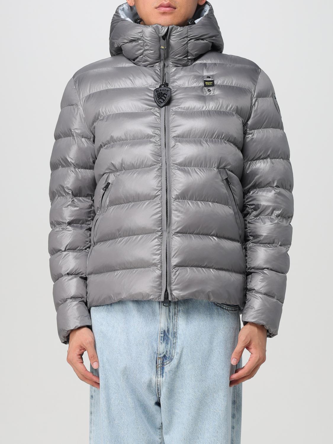 Shop Blauer Jacket  Men Color Grey In Grau