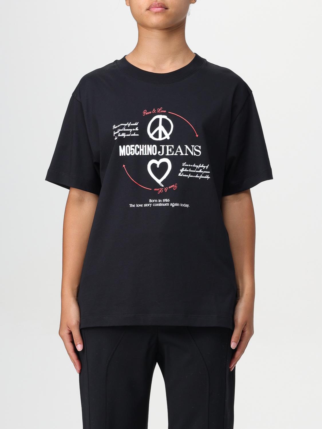 Moschino T-shirt Jeans Woman Color Black In Black