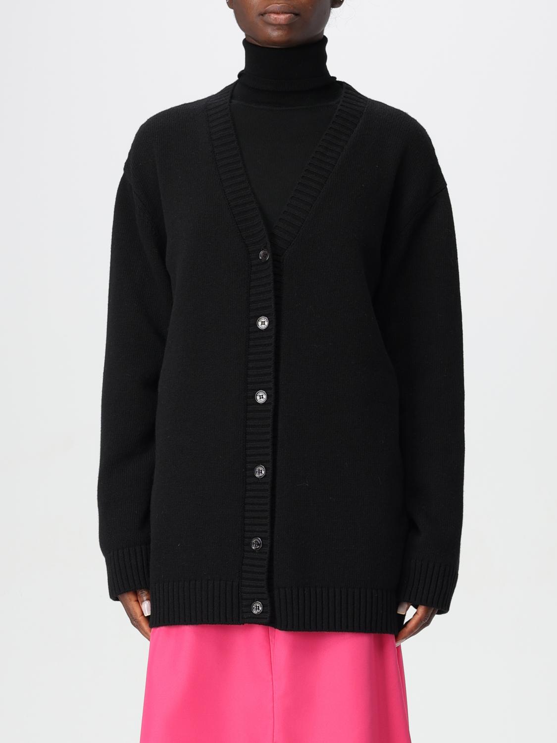 Moschino Jeans Cardigan Woman Color Black In Black