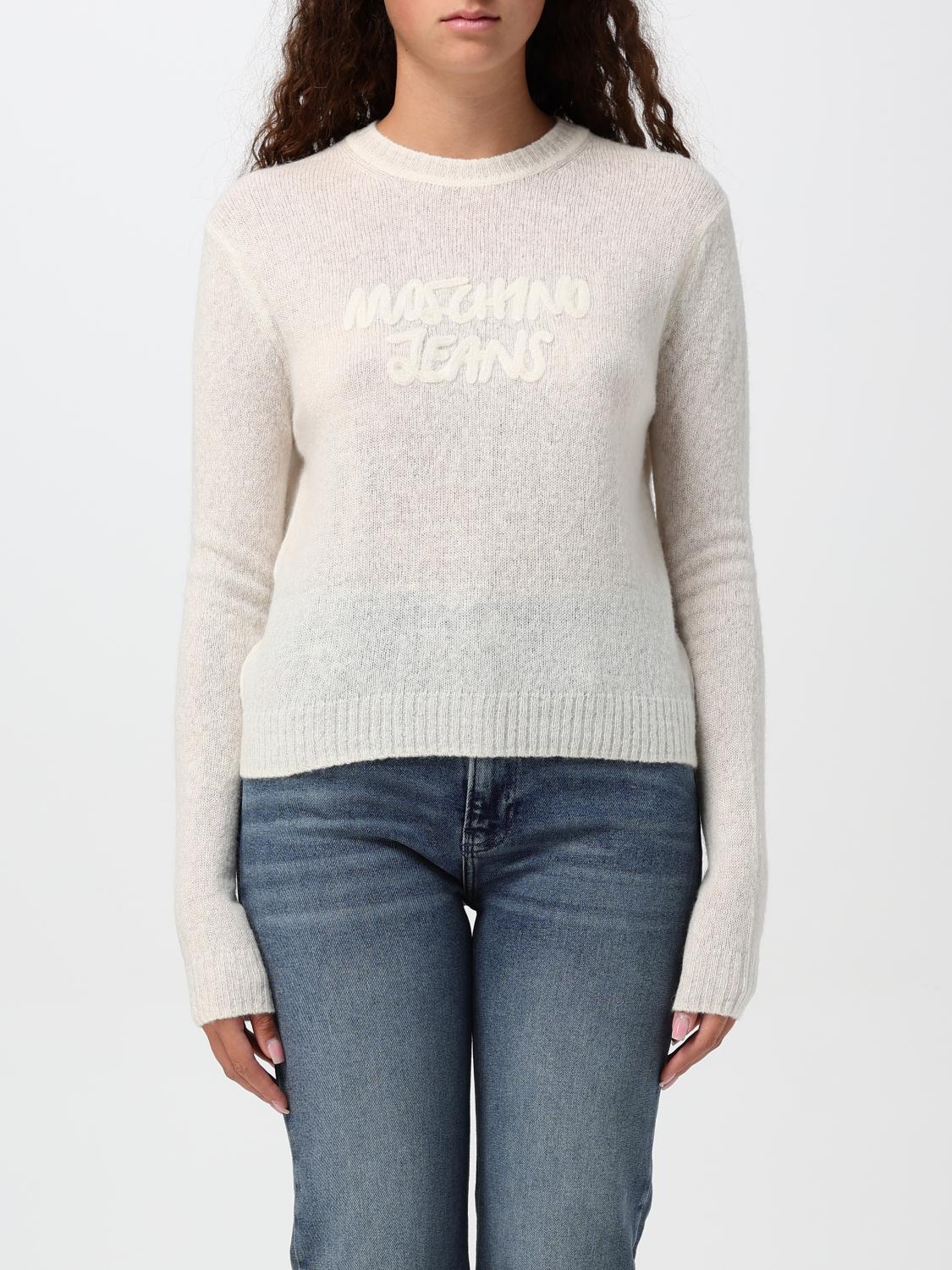 Moschino Sweater Jeans Woman Color White In White