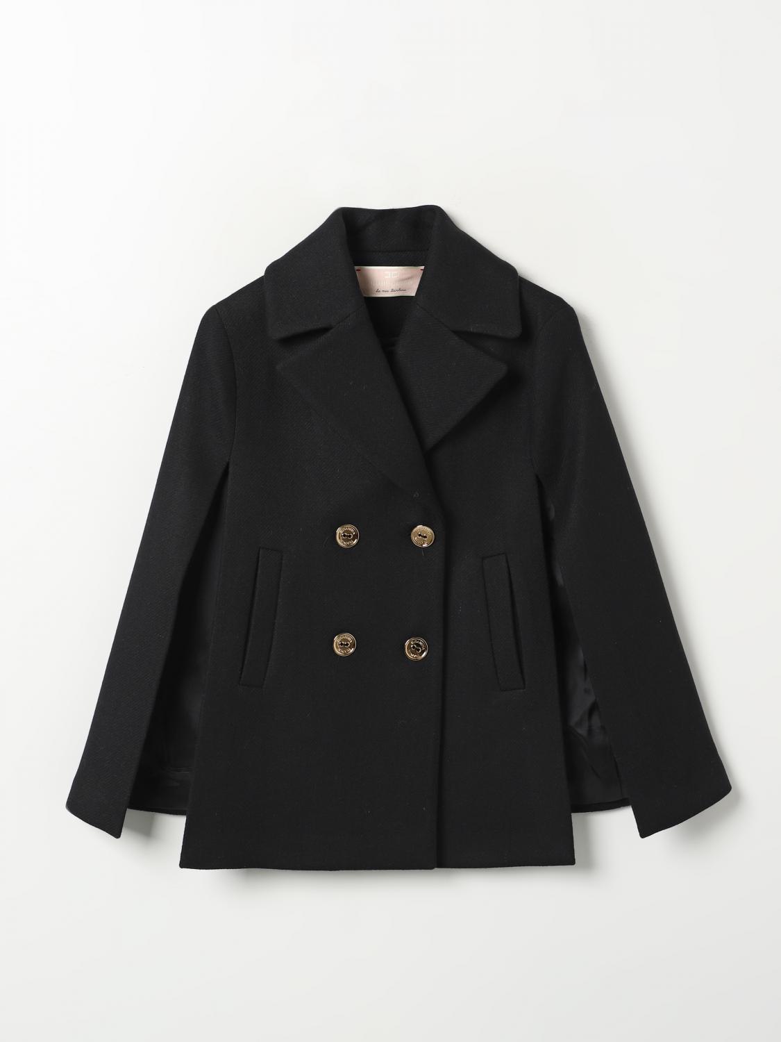 ELISABETTA FRANCHI LA MIA BAMBINA COAT ELISABETTA FRANCHI LA MIA BAMBINA KIDS COLOR BLACK 413926002