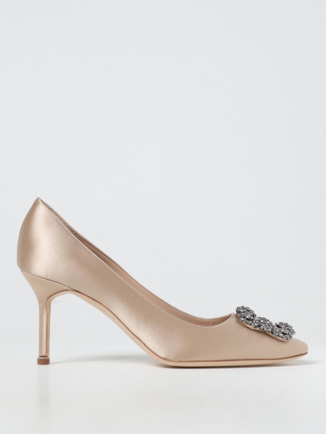 MANOLO BLAHNIK PUMPS MANOLO BLAHNIK WOMAN COLOR NUDE 413993226