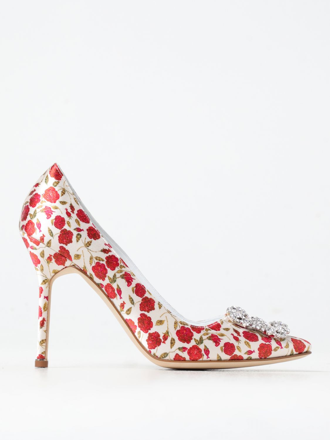 Shop Manolo Blahnik Pumps  Woman Color Multicolor In Bunt