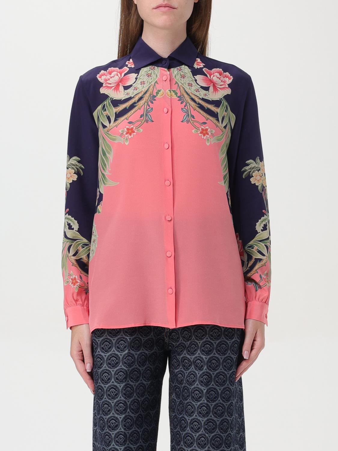 Shop Etro Shirt  Woman Color Coral In Korall