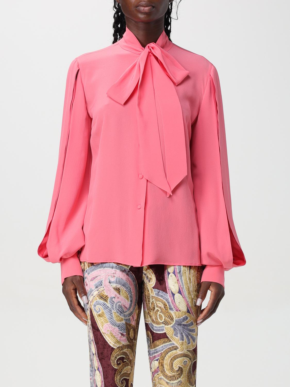 Shop Etro Top  Woman Color Coral In Korall