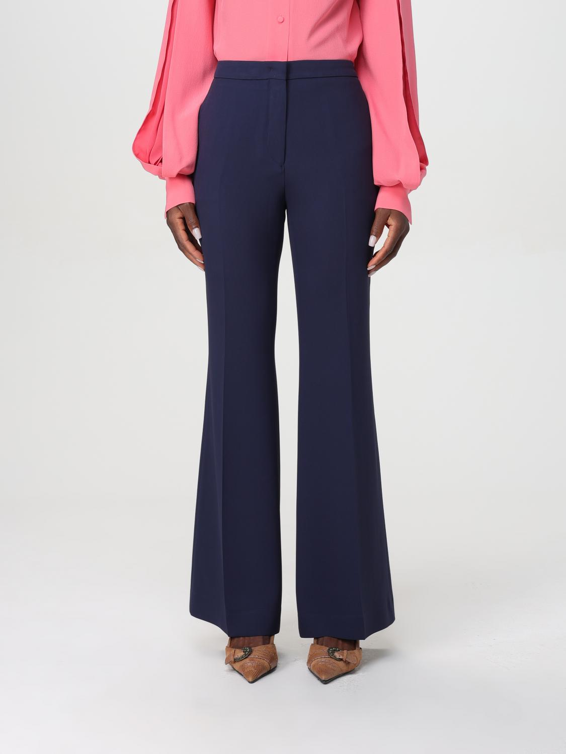 Shop Etro Pants  Woman Color Blue In Blau