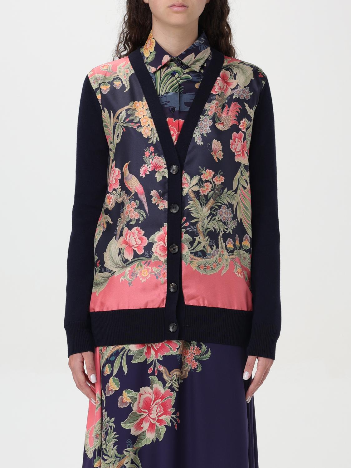 Shop Etro Cardigan  Woman Color Blue