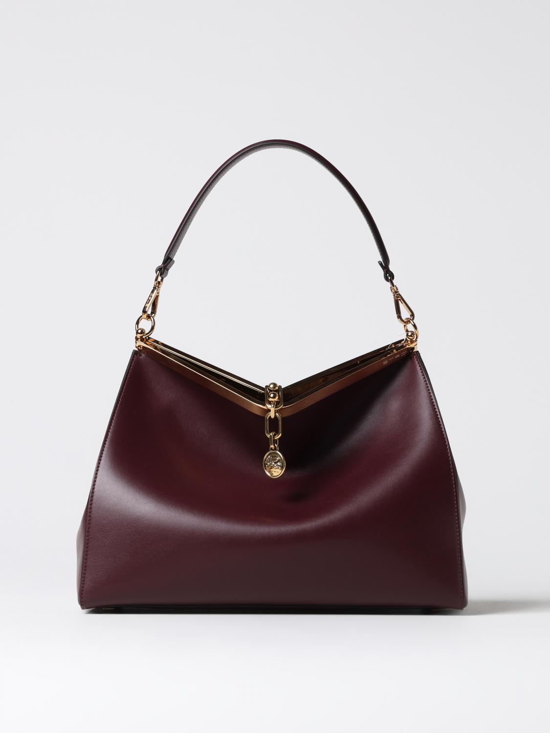 Shop Etro Shoulder Bag  Woman Color Burgundy