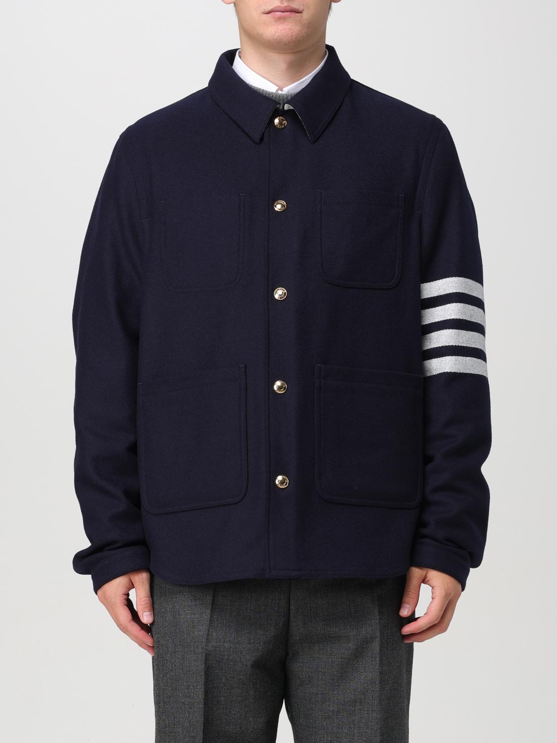 THOM BROWNE JACKET THOM BROWNE MEN COLOR NAVY 414148045