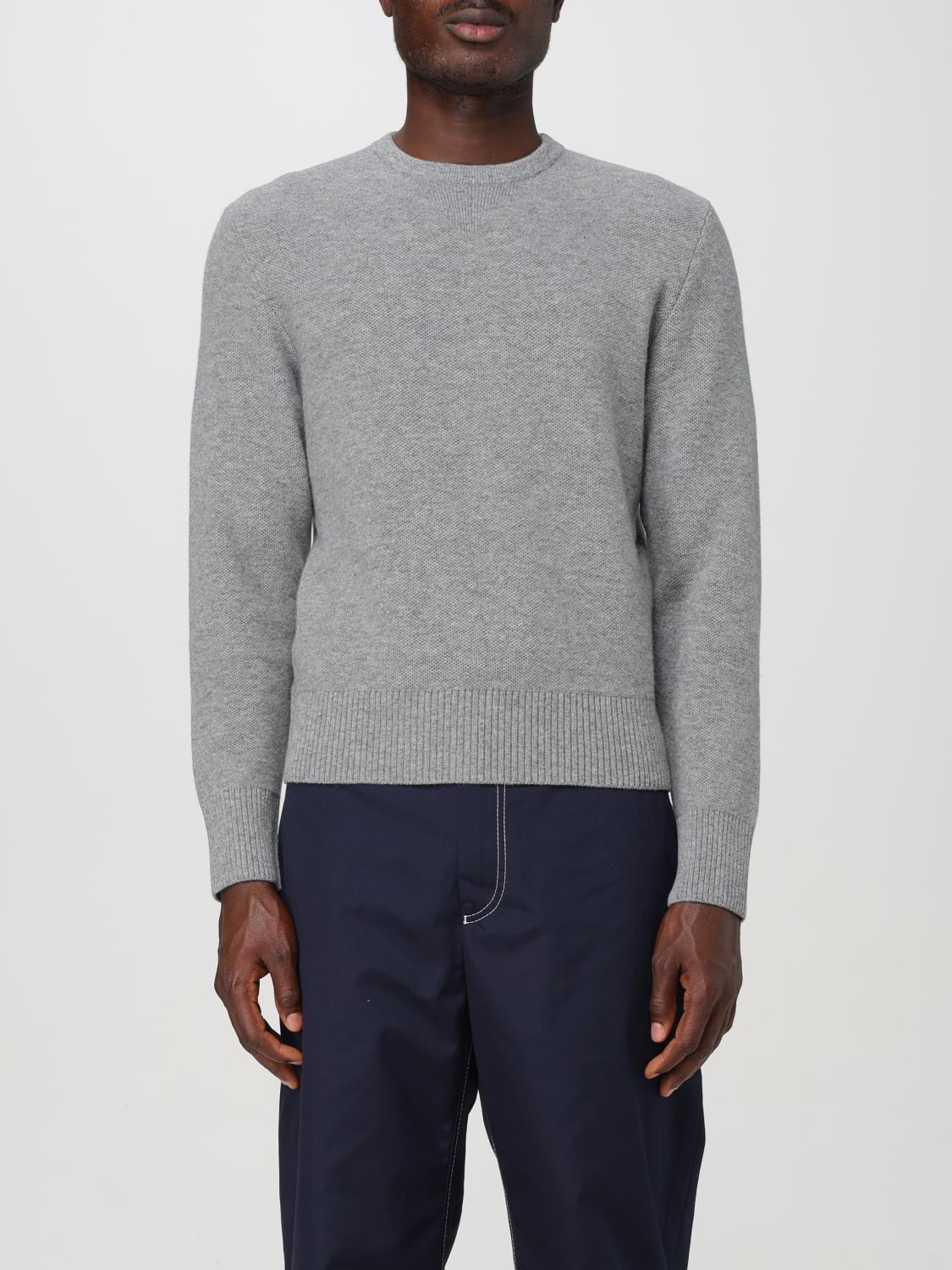 Thom Browne Washed Pique Stitch Pullover In Grau