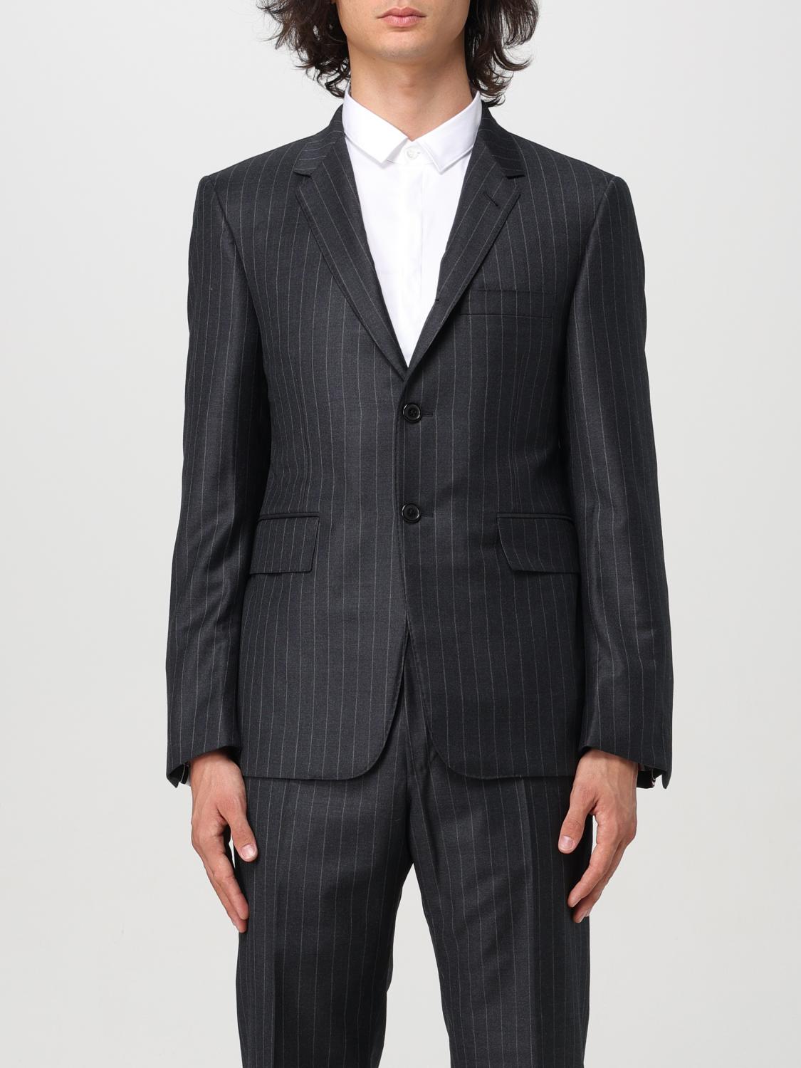 THOM BROWNE BLAZER THOM BROWNE MEN COLOR CHARCOAL 414164033