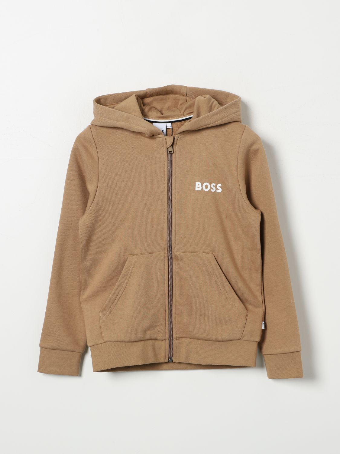 Hugo Boss Sweater Boss Kids Color Beige In 米色