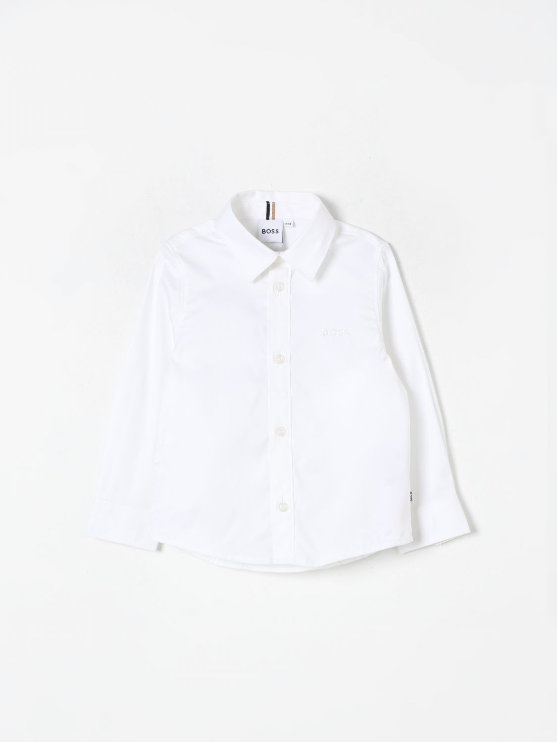 Shop Hugo Boss Shirt Boss Kids Color White In Weiss