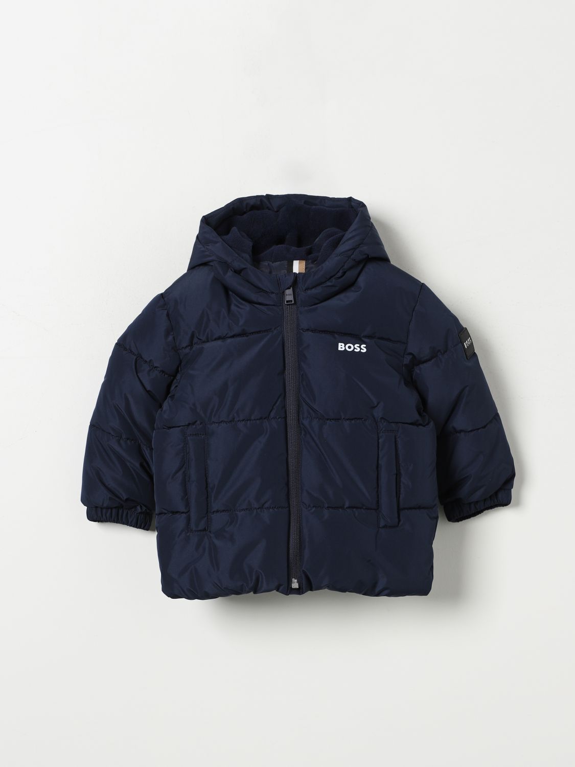 Hugo Boss Jacket Boss Kids Color Navy In 海军蓝