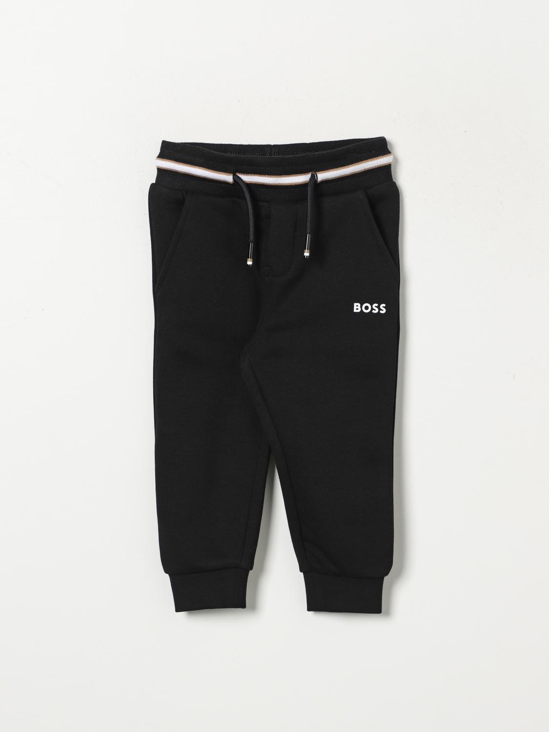 Hugo Boss Pants Boss Kids Color Black In Schwarz