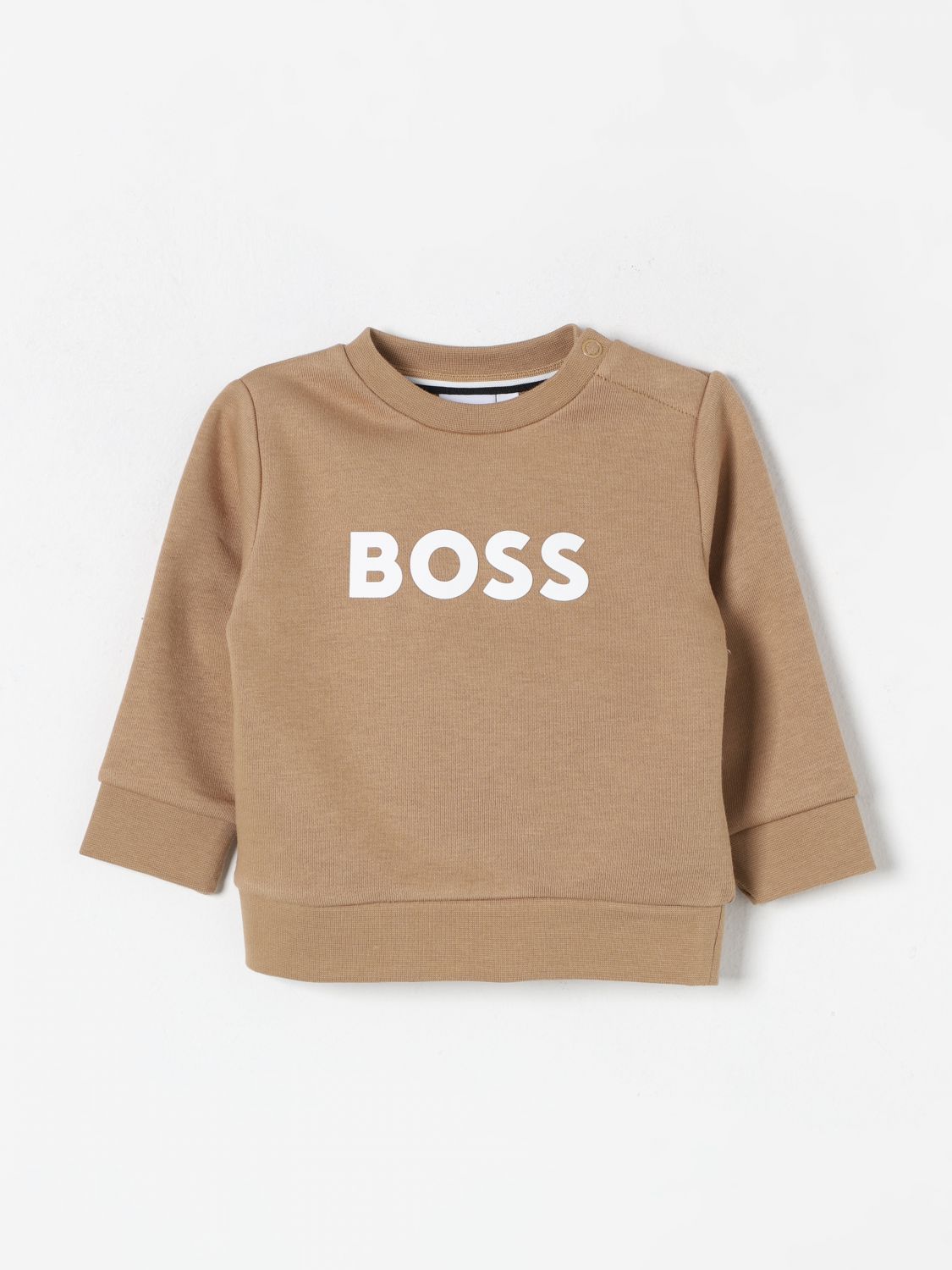 Shop Hugo Boss Sweater Boss Kids Color Beige