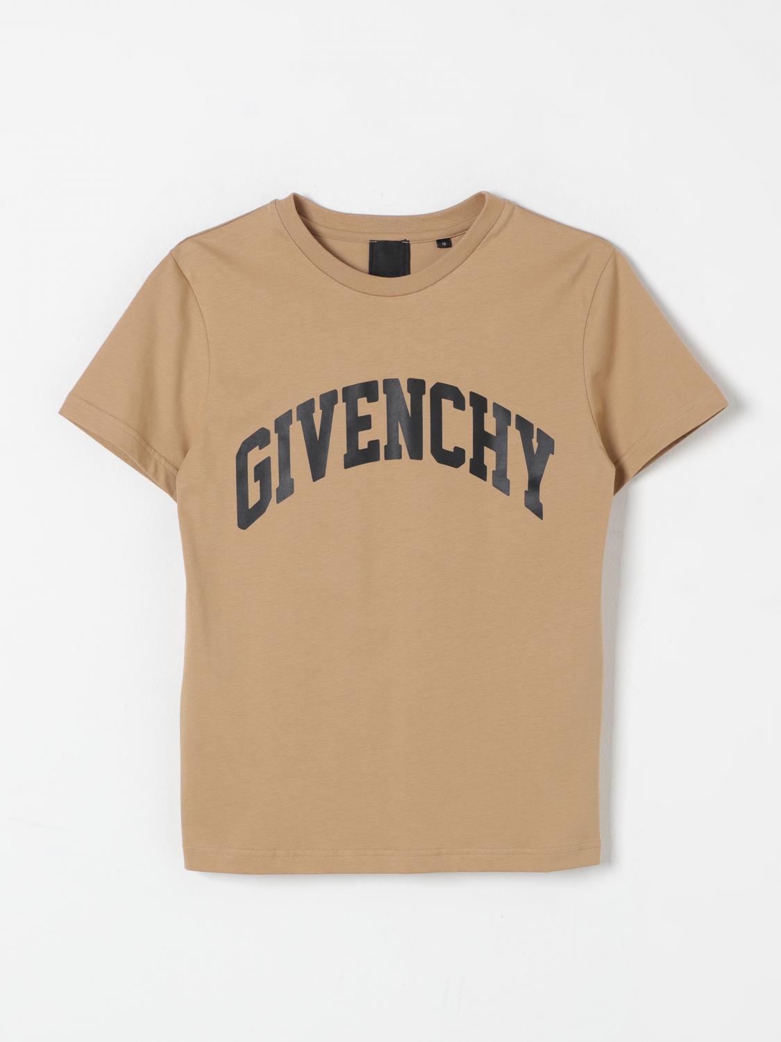 Shop Givenchy T-shirt  Kids Color Beige