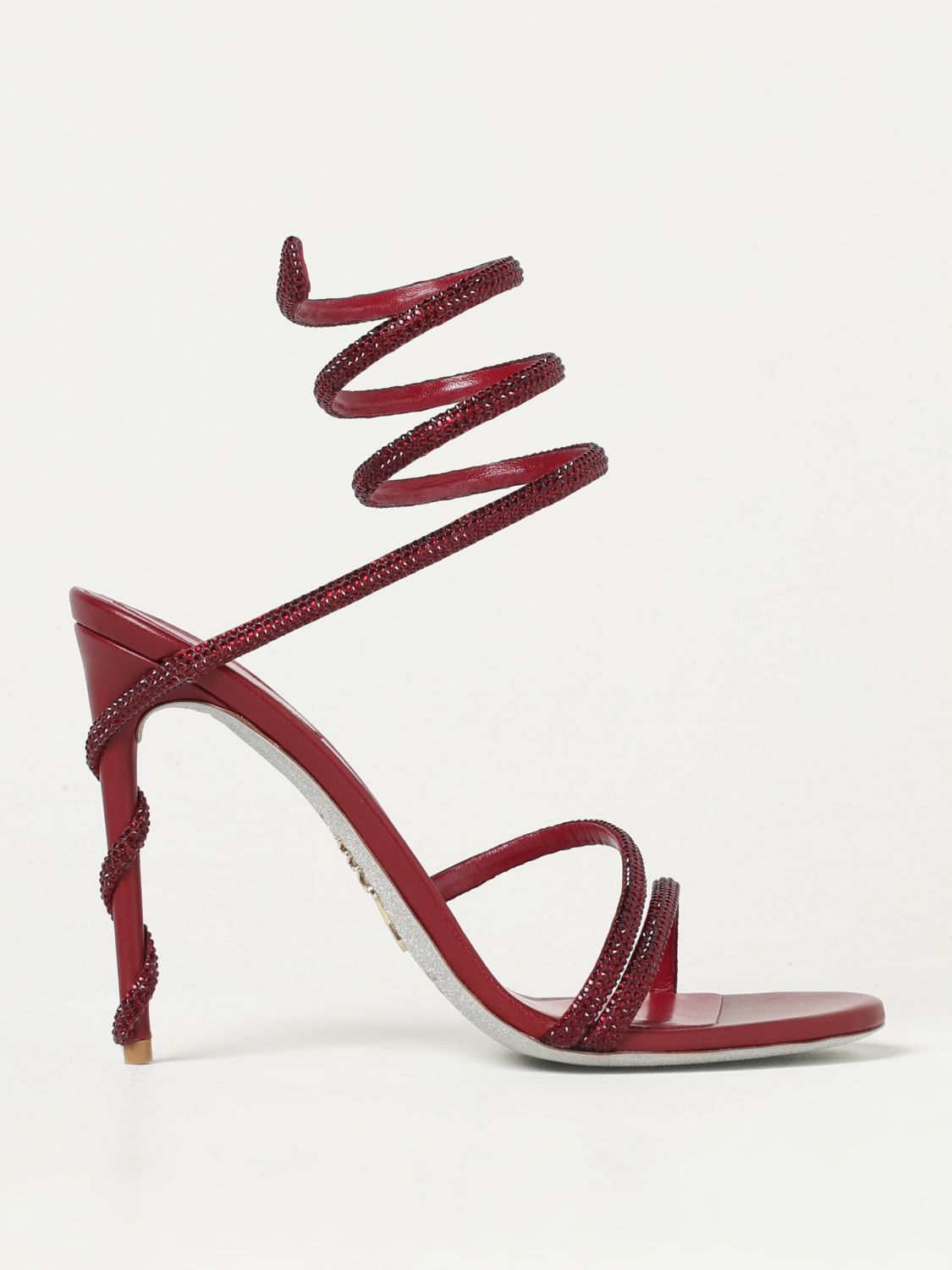 René Caovilla Shoes Rene Caovilla Woman Color Burgundy In Burgunderrot