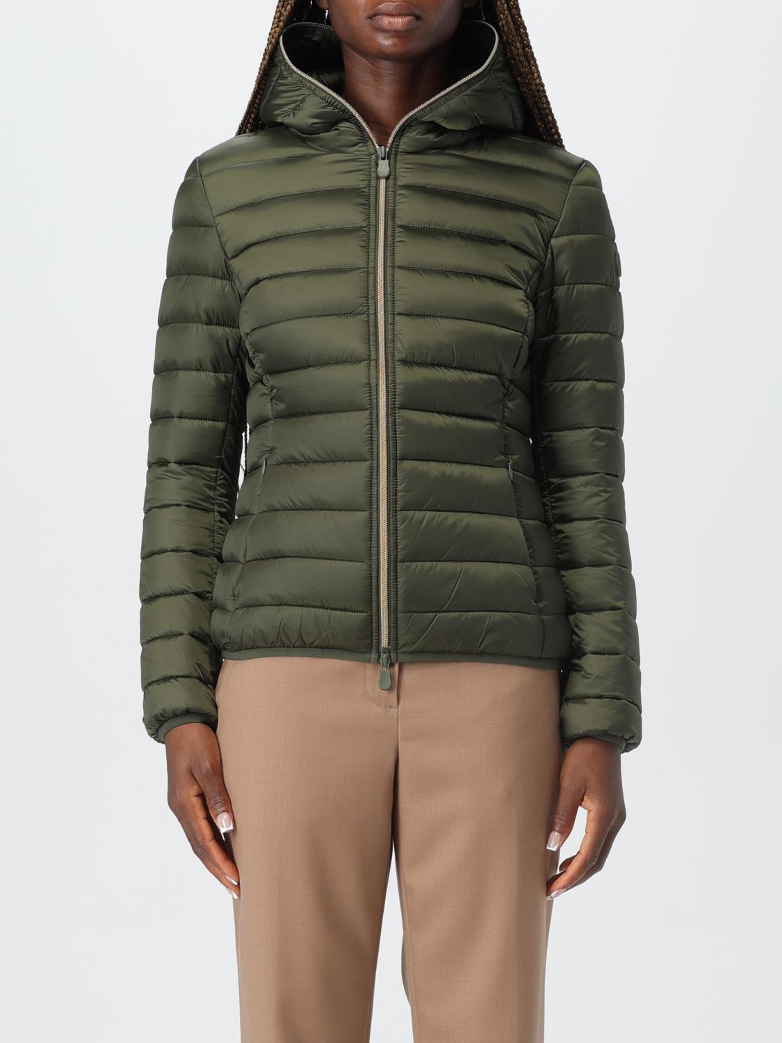 Shop Save The Duck Jacket  Woman Color Green In Grün