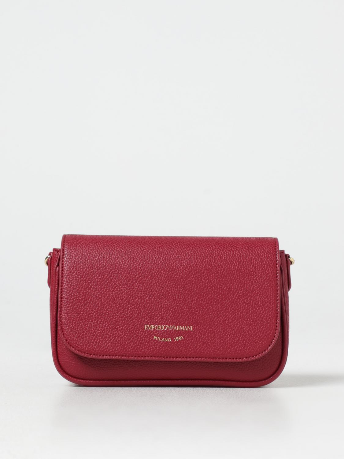 Emporio Armani Crossbody Bags  Woman Color Burgundy