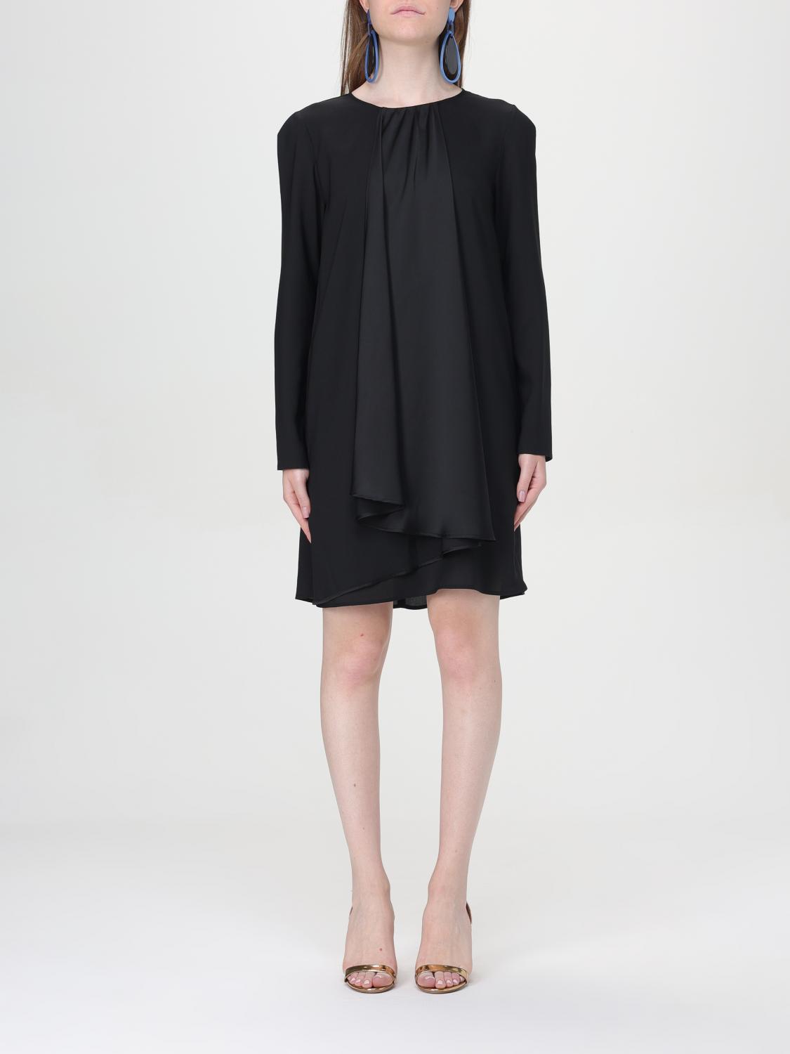 Shop Emporio Armani Dress  Woman Color Black