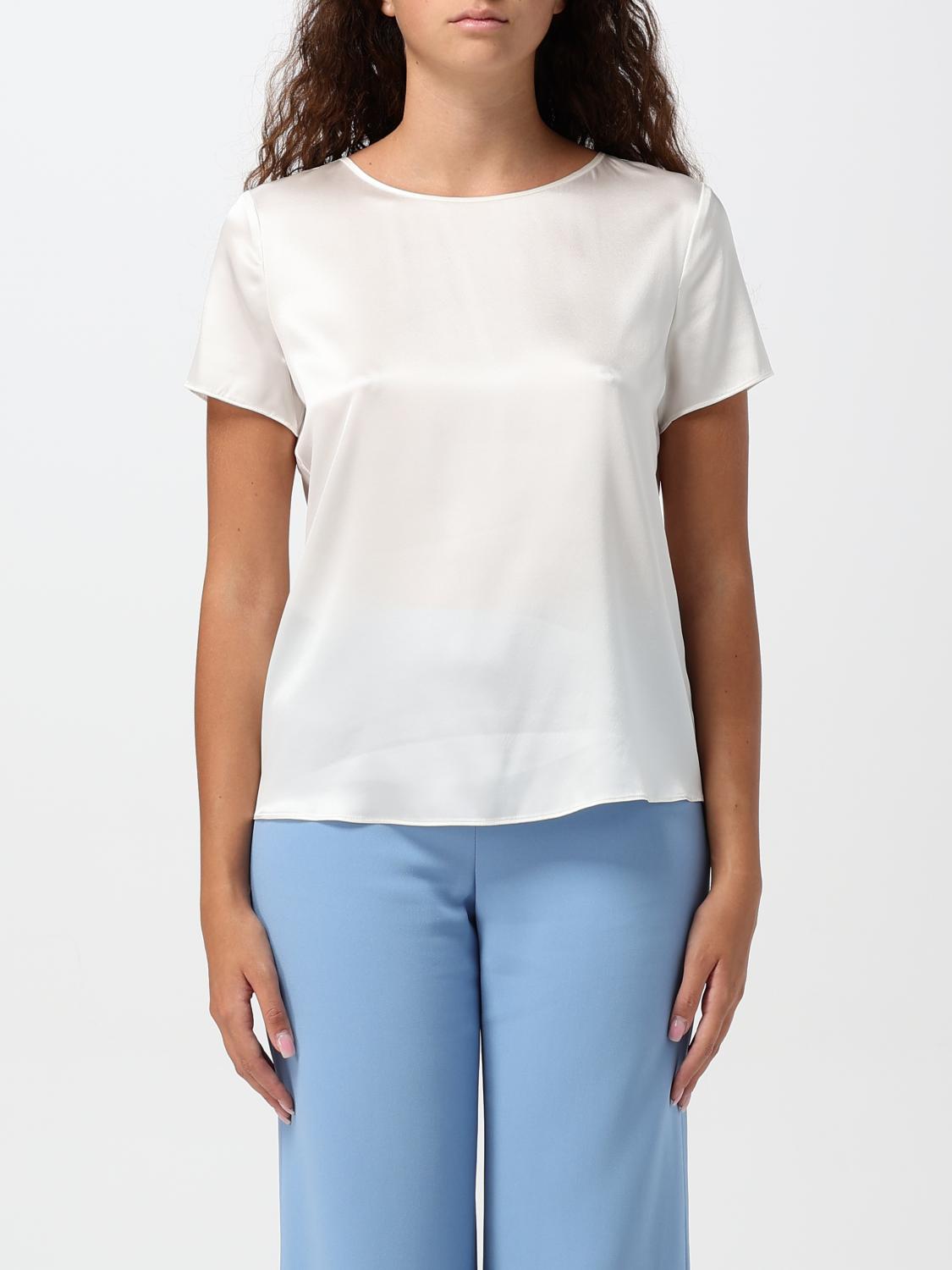 Shop Emporio Armani Top  Woman Color White In Weiss