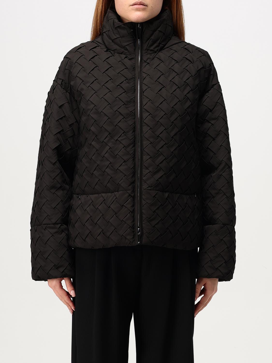 Shop Emporio Armani Jacket Woman Color Black In Schwarz