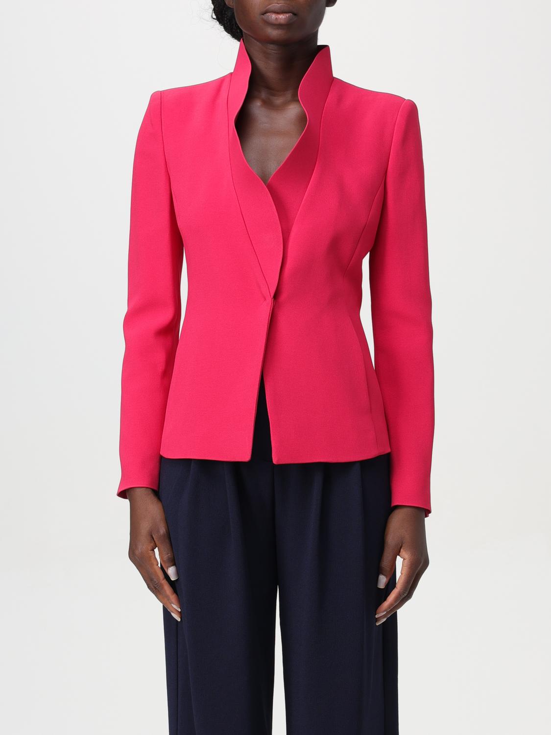 Shop Emporio Armani Blazer  Woman Color Red In Rot