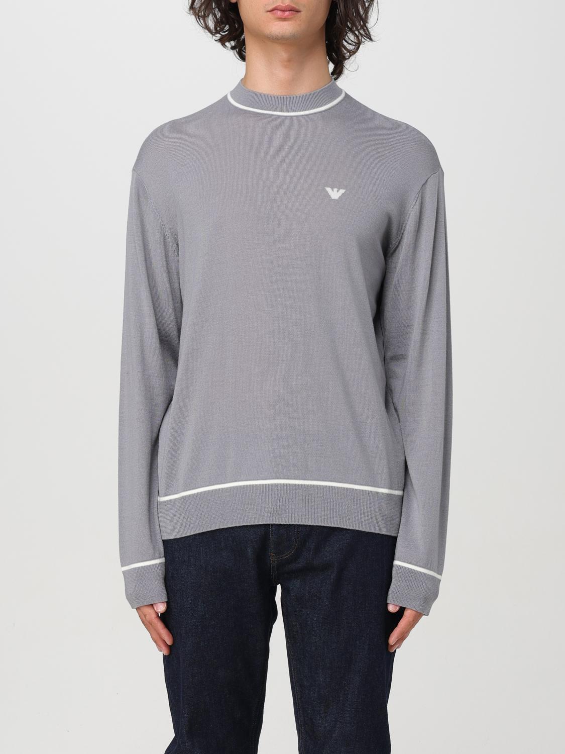 Shop Emporio Armani Sweater  Men Color Grey