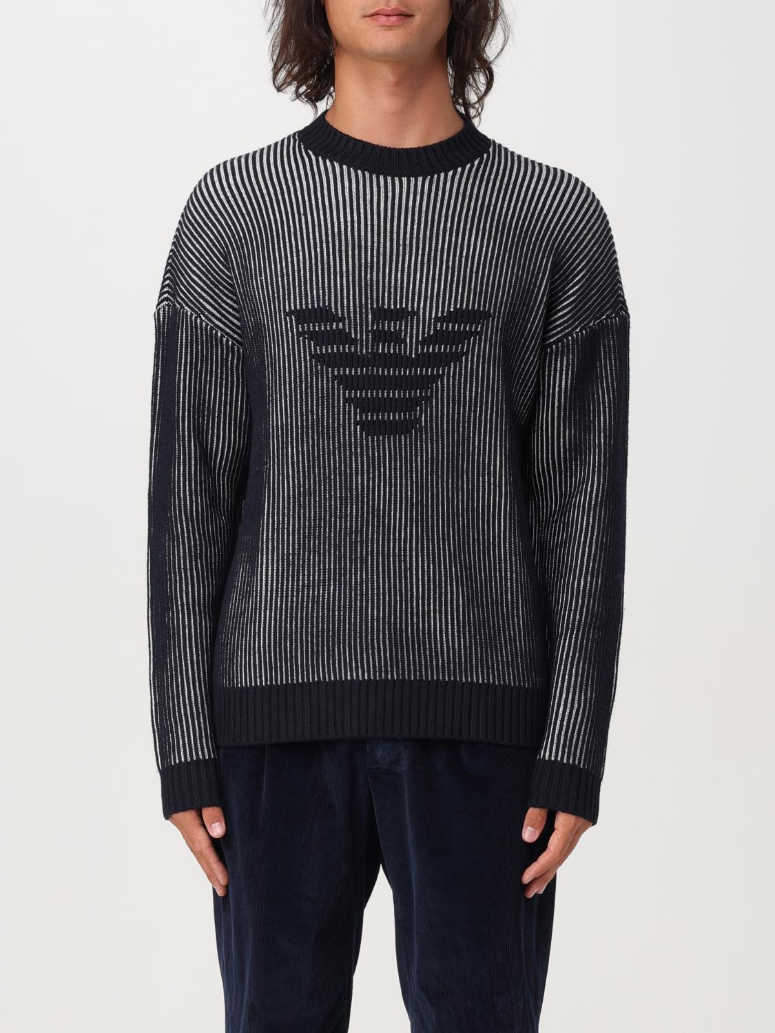 Shop Emporio Armani Sweater  Men Color Blue