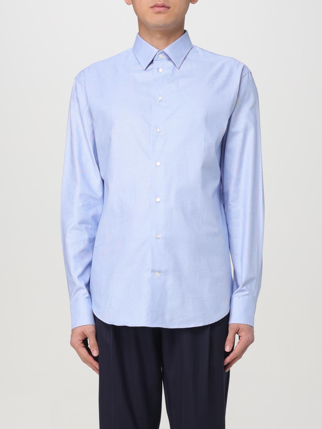 Shirt EMPORIO ARMANI Men color Gnawed Blue
