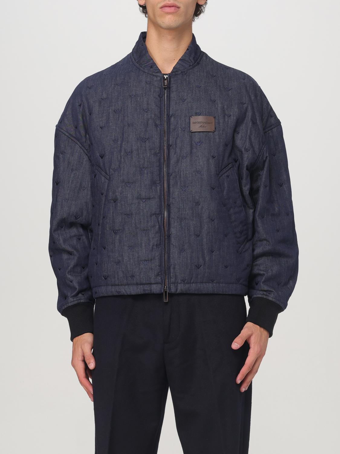 Emporio Armani Jacket  Men Color Navy In Navy