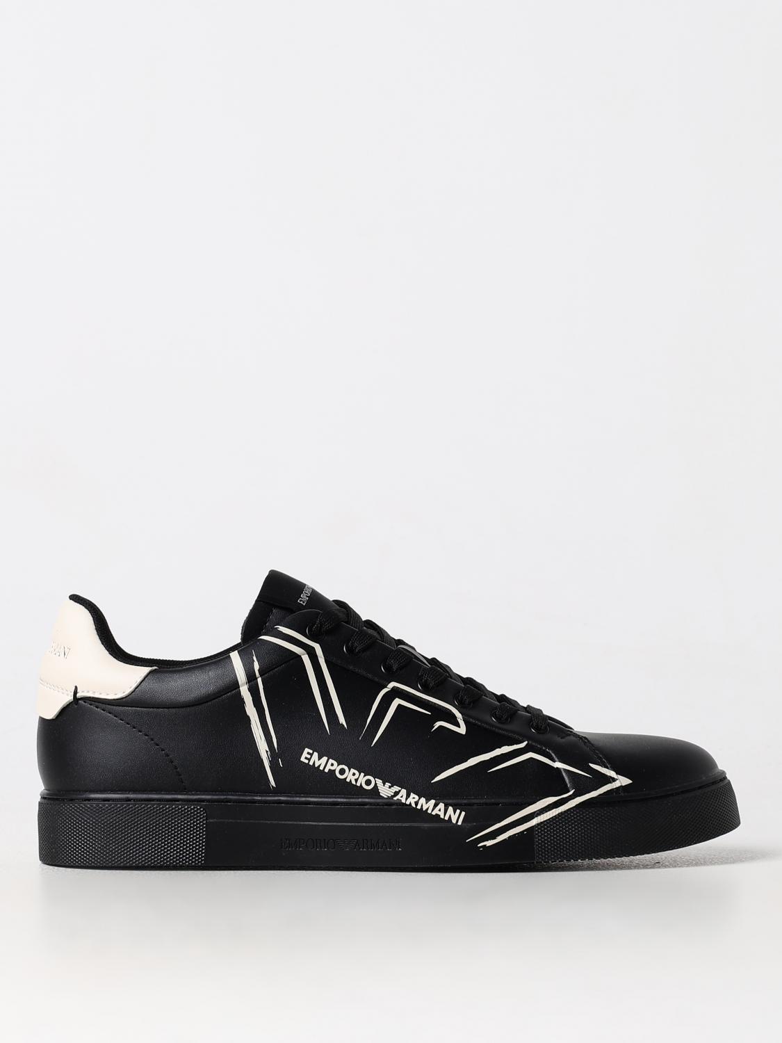 Shop Emporio Armani Sneakers  Men Color Black In Schwarz