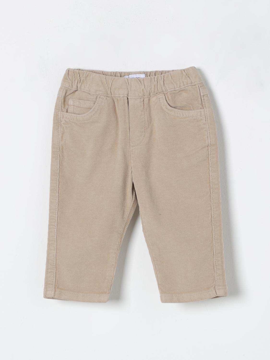 Shop Emporio Armani Pants  Kids Color Beige In 米色