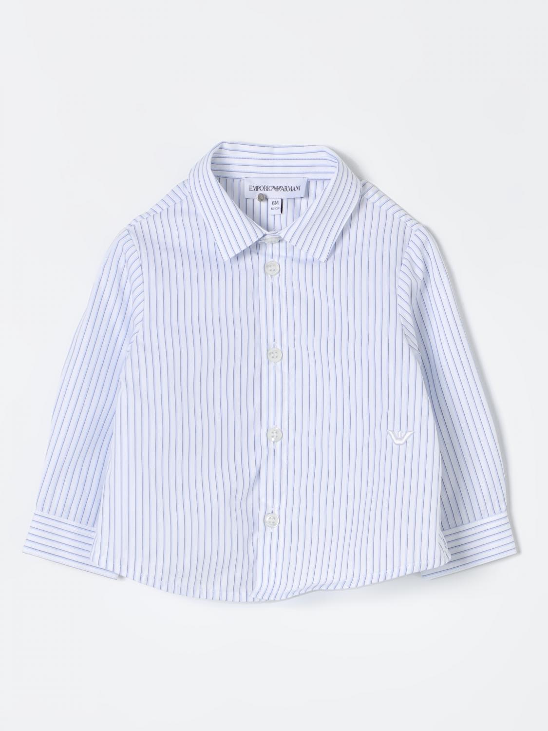 Shop Emporio Armani Shirt  Kids Color White In 白色