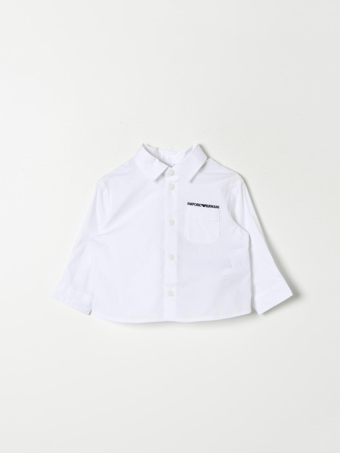 Emporio Armani Hemd  Kinder Farbe Weiss In Weiss