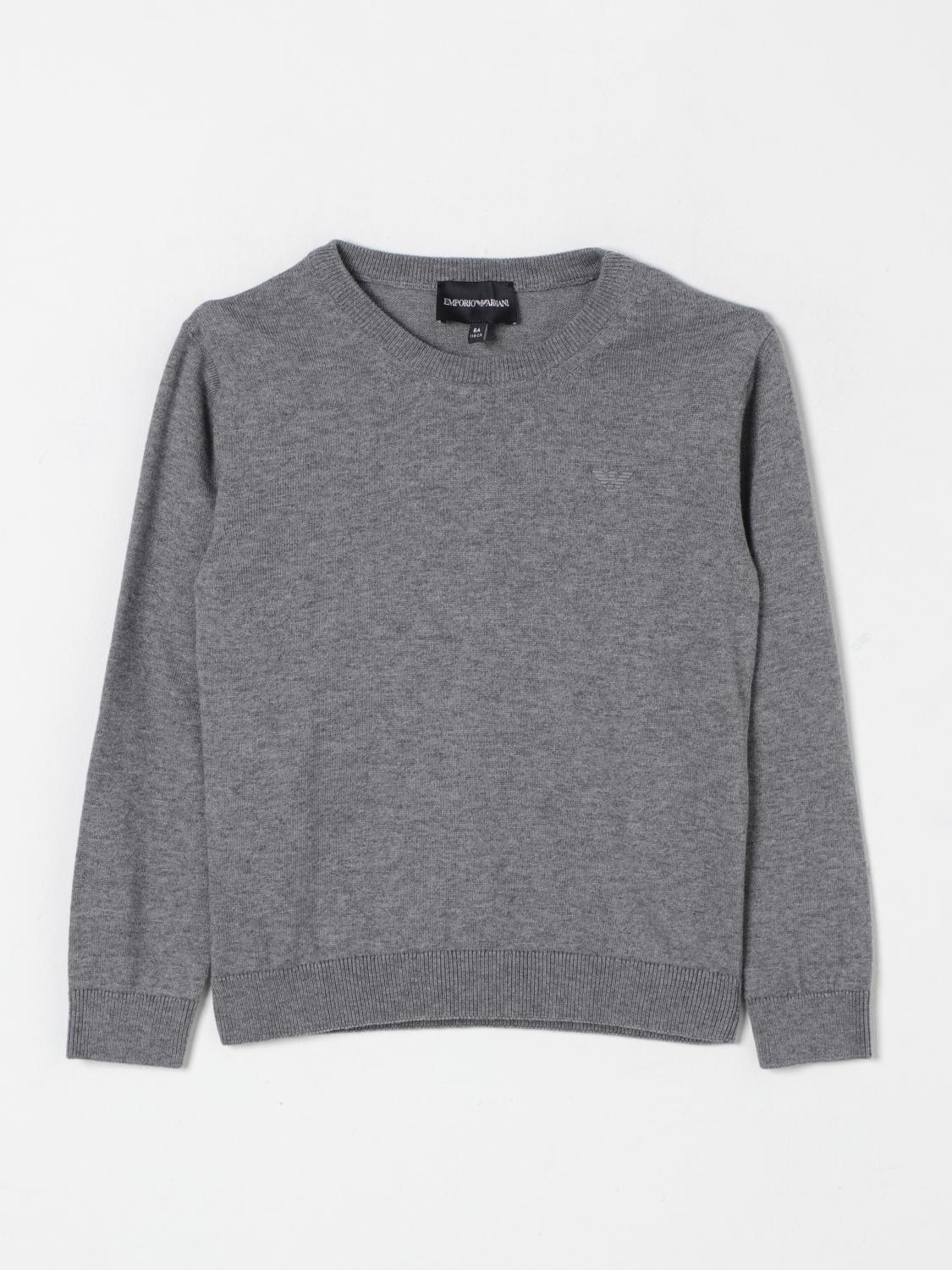 Shop Emporio Armani Sweater  Kids Color Grey