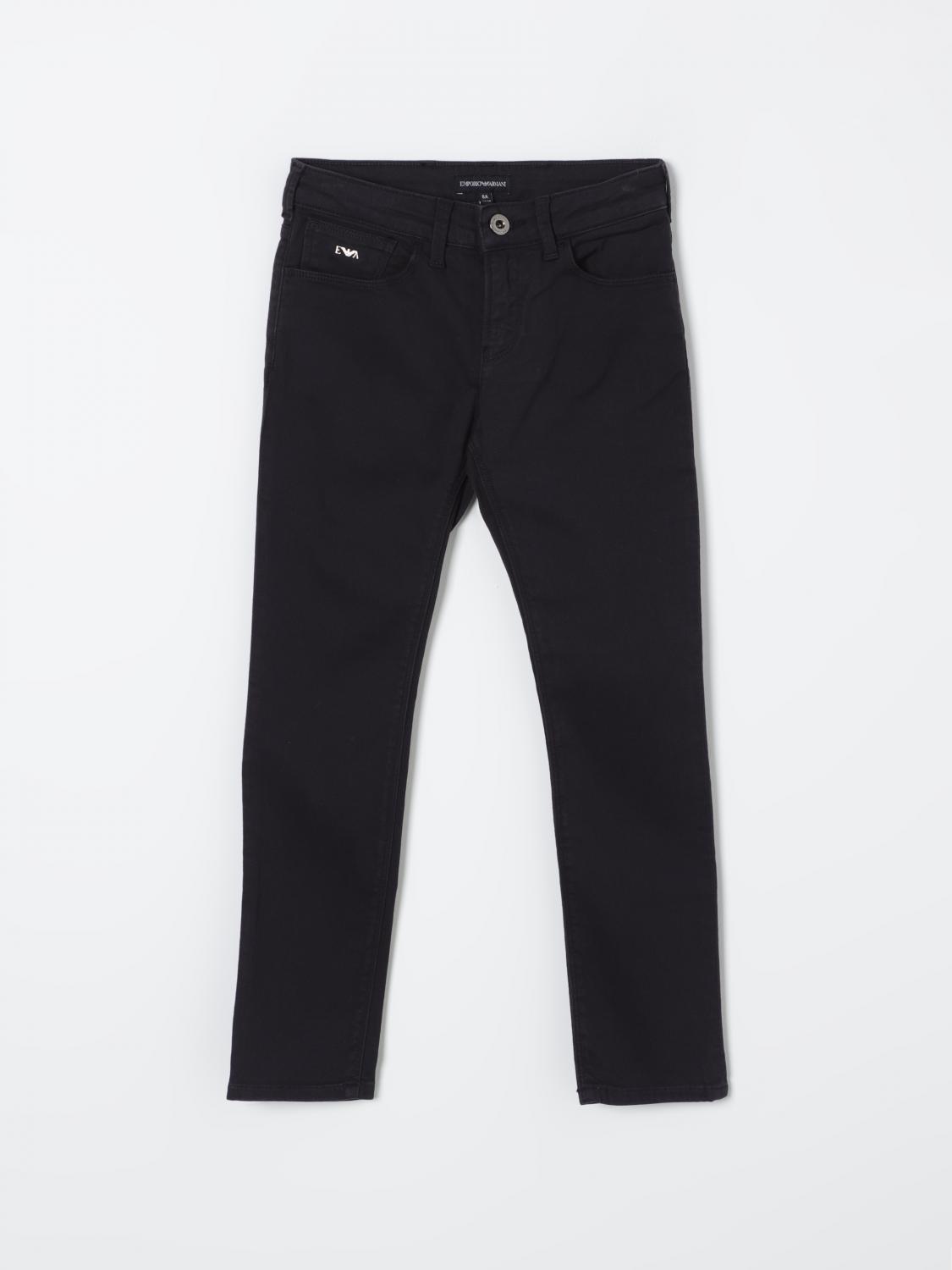 Shop Emporio Armani Pants  Kids Color Blue In 蓝色