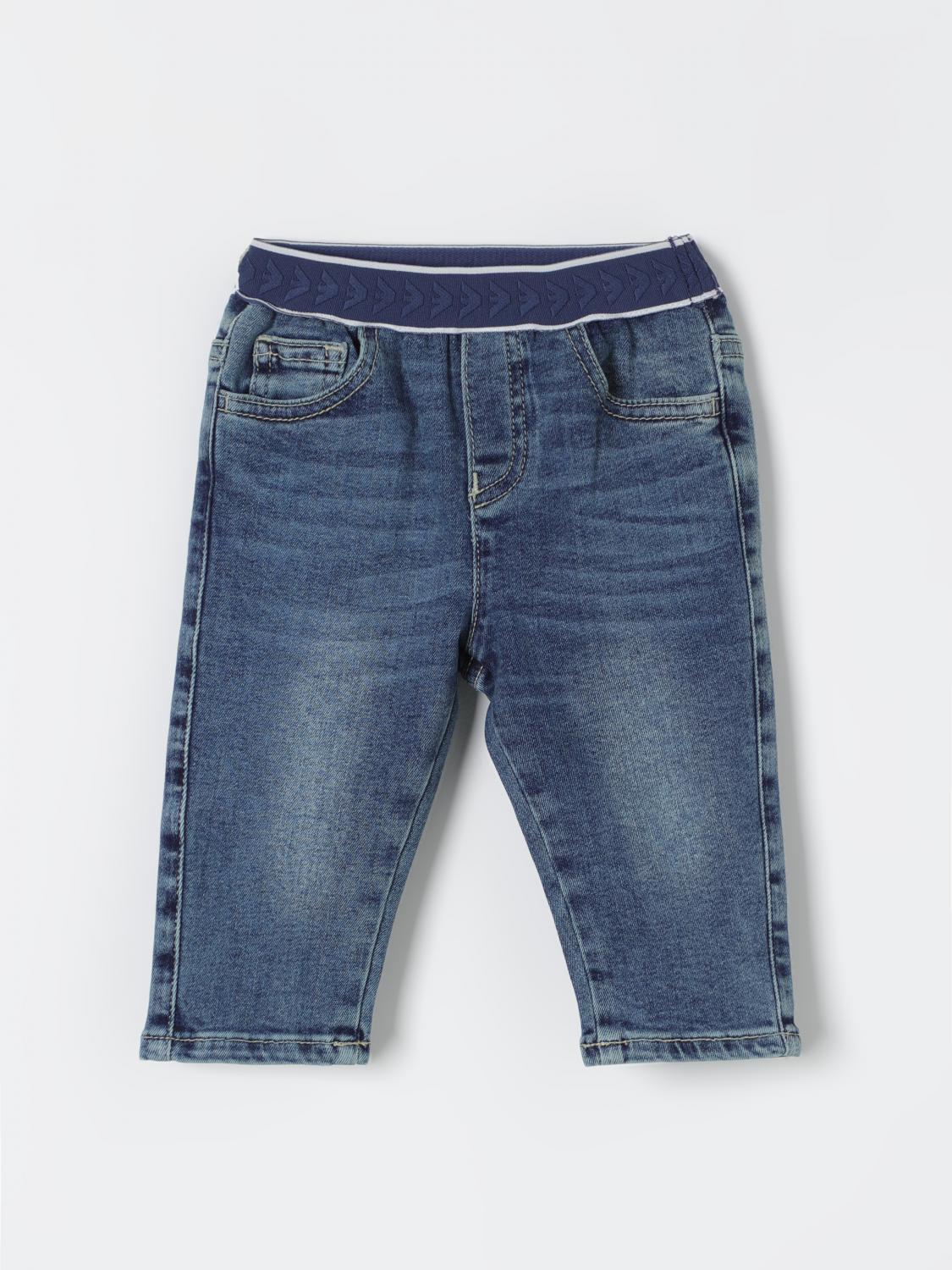 Shop Emporio Armani Jeans  Kids Color Denim In 牛仔布