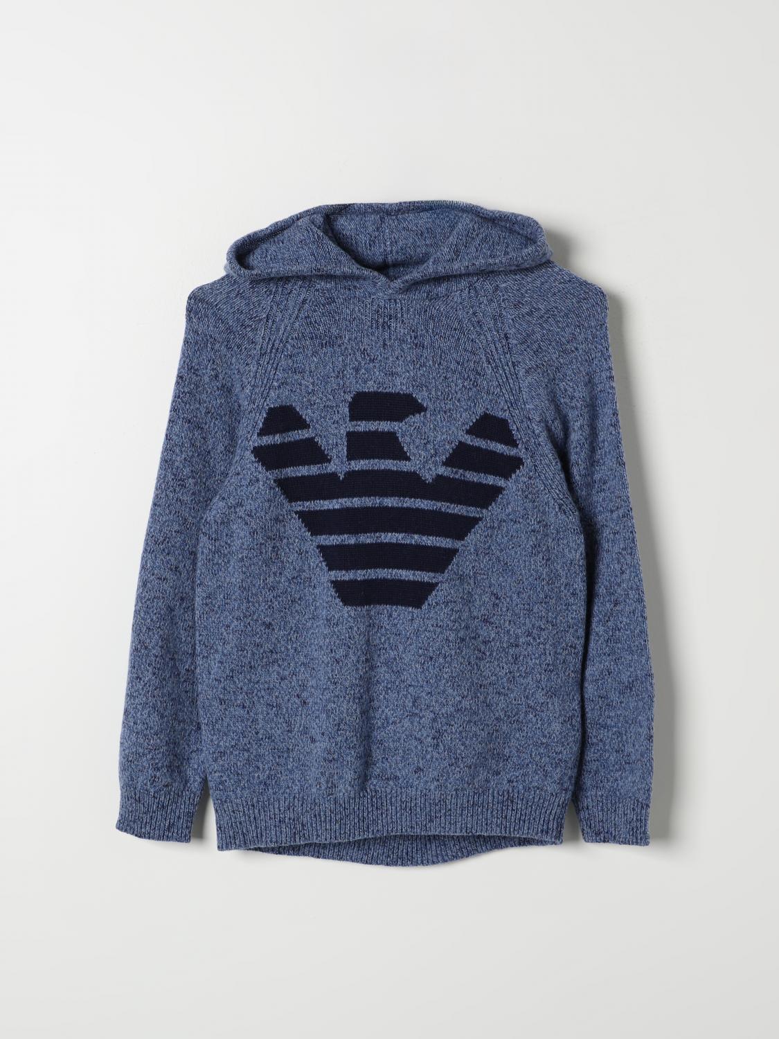 Shop Emporio Armani Sweater  Kids Color Blue